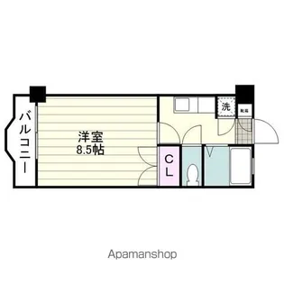 エクシード西田【403号室】の間取り