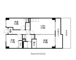 サントナーレ勧学【1階】の間取り