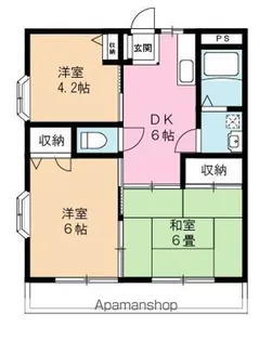 メゾン久保【201号室】の間取り