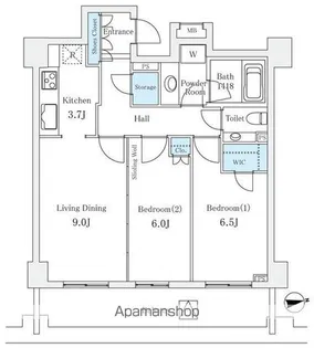 グレンパーク駒場【9階】の間取り