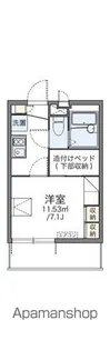 レオパレスFumin【3階】の間取り
