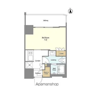 1Kの間取り画像