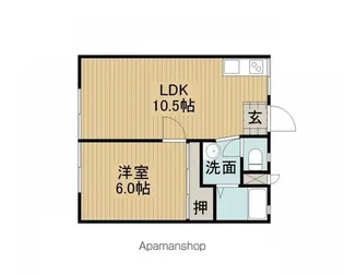 パナハイツセブンB棟【102号室】の間取り