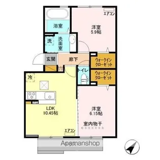 フォルモント【1階】の間取り