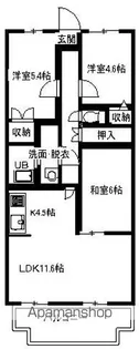 エスト【3階】の間取り