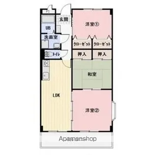 ウエストフィールド【1階】の間取り