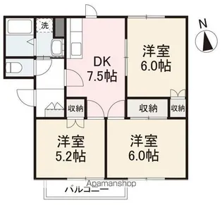 シャルマンドミール【1階】の間取り