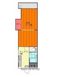 第7みのりハイツ愛光【3階】の間取り