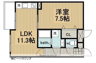 ヒルステージ東寺尾【203号室】の間取り