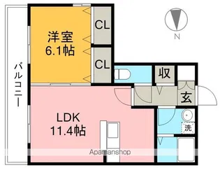 グレイスハイツ【2階】の間取り