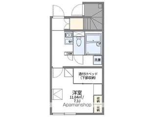 レオパレスエンジェル【102号室】の間取り