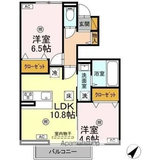 フォレストウッド B棟【1階】の間取り