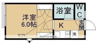 ベルトピア仙台9【106号室】の間取り