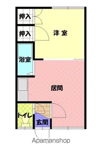 旭町113ハイツA【2階】の間取り