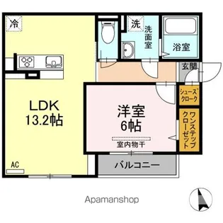 ローリエアベニュー【2階】の間取り
