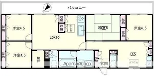 フェリス櫻井【1階号室】の間取り