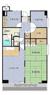 昭和マンション千石町【906号室】の間取り