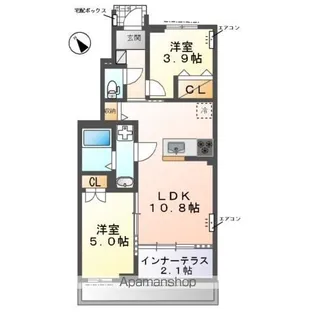 ZEUS野田Ⅰ【1階】の間取り