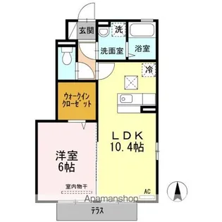 コルナス ヒル アイエフ【1階】の間取り