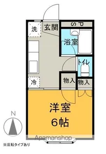 クロックハウス清水【206号室】の間取り