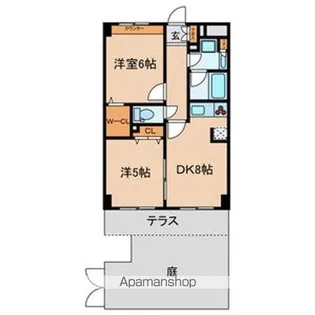 エスポワール江戸川【1階】の間取り