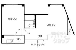 リバーサイド伏見【402号室】の間取り