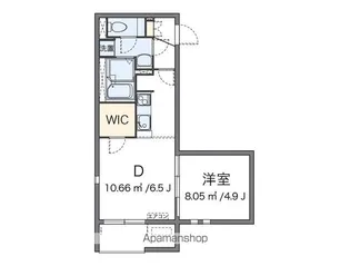 ミランダフェリス【1階】の間取り