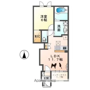 フランシーズ【1階】の間取り