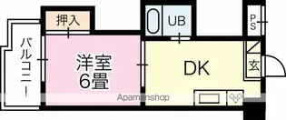 第2ゴトービル【6階】の間取り