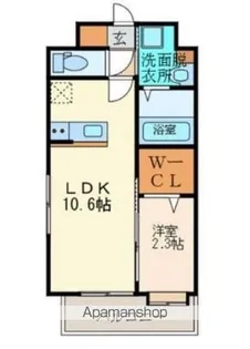 ルホソ山王【2階】の間取り