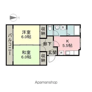 エイペックス1【112号室】の間取り