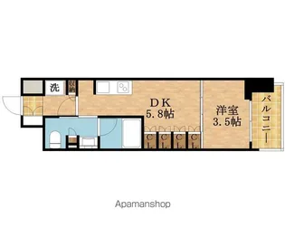 ザ・パークハビオ都島フロント【3階】の間取り