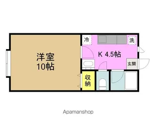 D−PALETTE【102号室】の間取り