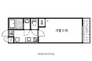 フラッティ京都御所北【208号室】の間取り