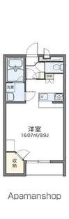 レオパレスブルーミンガーデンA【2階】の間取り