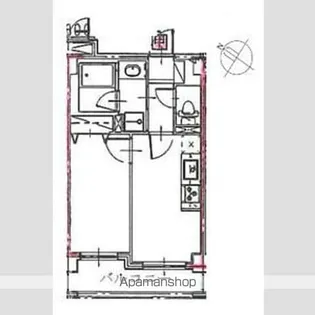 ルクレ初台【3階】の間取り