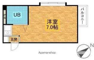 1Rの間取り画像