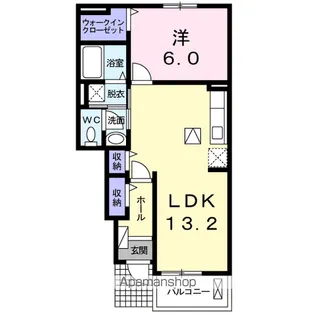 ヒルズタウンⅡ【1階】の間取り