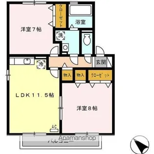ヴィル・スクエア【2階】の間取り
