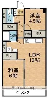 メゾン西中屋【205号室】の間取り