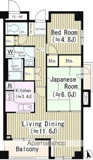 コンフォール上祖師谷【4階】の間取り