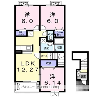 シャルマン コピーヌ【2階】の間取り