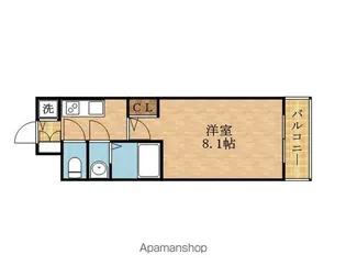 S−RESIDENCE都島【809.号室】の間取り