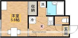 レオパレスロベリア【105号室】の間取り