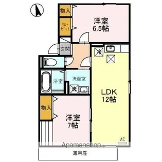 リビングタウン金沢弐番館 C【1階】の間取り