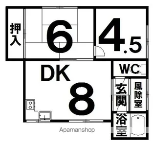 北海道帯広市西十六条南4丁目【一戸建】の間取り