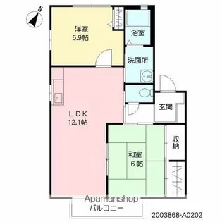 ハーモニータウン横浜 A棟【2階】の間取り