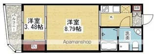 URBAN FLATS江坂【1303号室】の間取り