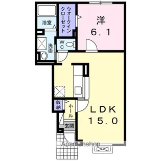 プリムローズ エム【1階】の間取り