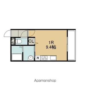 1Rの間取り画像